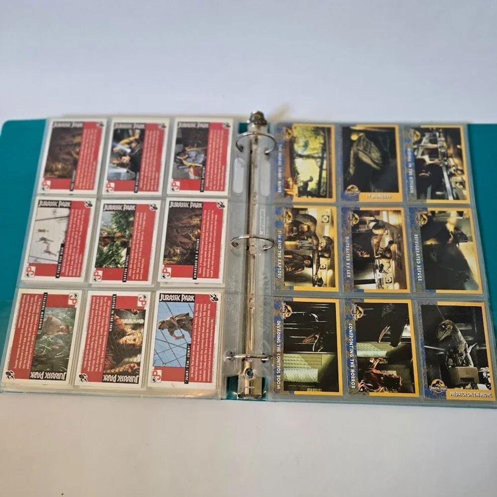 VTG 1993 Topps Jurassic Park Complete Set 1-88 w/Sticker Puzzle